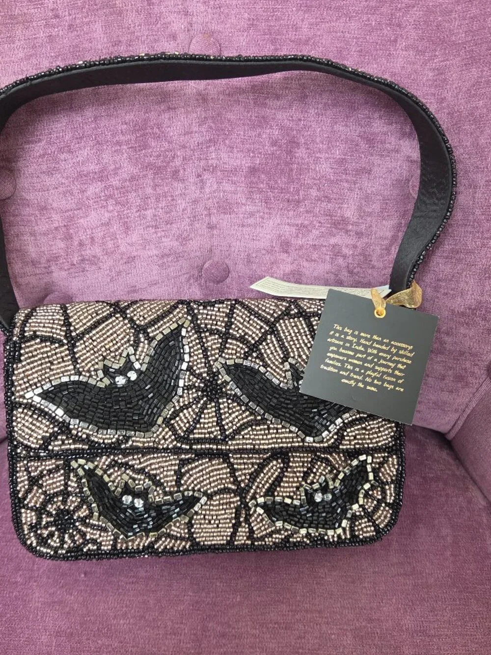 Beaded Bat Bag